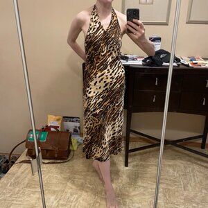 Dolce and Gabbana leopard print slip dress Italian SZ 40 / US 4